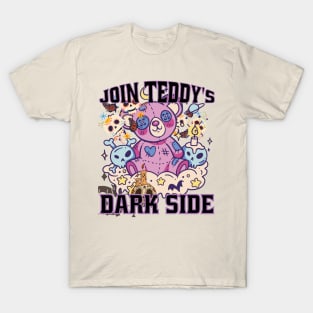 Creepy Cute Kawaii Goth Teddy Bear T-Shirt